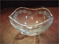 Pressed Glass Bowl  8 Inches Round
