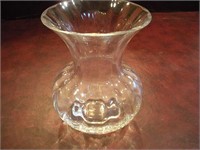 Crystal Fluted Vase 6x8 Inches