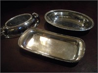 3 Pieces Of Silver Plate