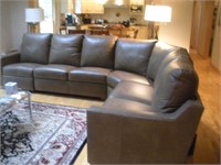 Elite Leather Co Motorized Leather Sectional Sofa