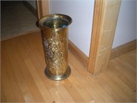 Brass Umbrella Stand  17 Inches Tall