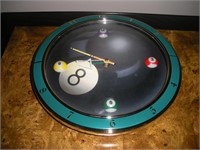 Billard Clock 12 Inches