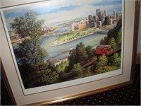 John Shryock Print Of Pittsburgh Point W/Incline