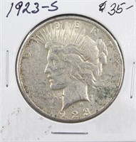 1923-S Peace Silver Dollar Coin