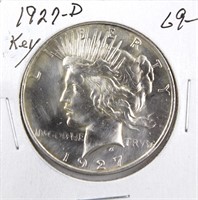 1927-D Key Date Morgan Silver Dollar Coin