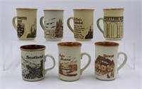 Lot (7) Ashdale Pottery Ceramics Coffee Cup Mugs