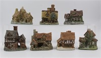 Lot (7) David Winter Hand Crafted Cottages