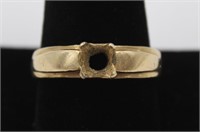 Vintage 14K Gold Artcarved Mens Ring Band