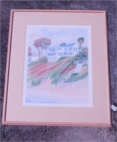 Double Signed & Matted Water Color