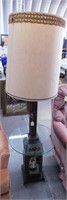 Nice End Table Lamp With Glass Top