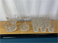 Collection Waterford Dishes,Set 12 Unsigned Gl