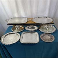 Collection 8 Silverplate Trays