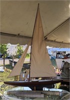 Antique Model Sailboat