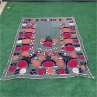 Antique Uzbek Suzani Embroidery