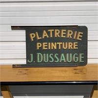 French Advertising Trade Sign with Bracket
