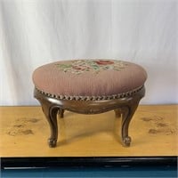 Embroidered Foot Stool