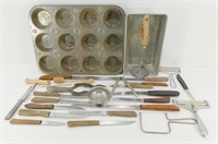 * Bread Pan, Muffin Pan & Misc. Knives and