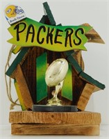 * Small Green Bay Packers Wood Handmade Bird