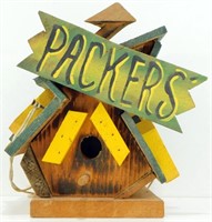 * Small Green Bay Packers Wood Handmade Bird