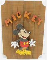 * Mickey Mouse Disney Wood Sign