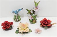 * Vintage Porcelain Flowers and Birds