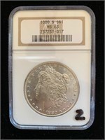 Silver Morgan Dollar MS-63. 1880 S