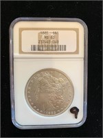 Silver Morgan Dollar MS-63. 1885