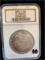 Silver Morgan Dollar MS-63. 1885 O