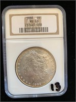 Silver Morgan Dollar MS-63.  1888