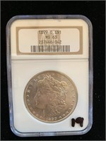 Silver Morgan Dollar MS-63.  1899 O