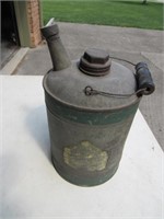 galvanized gas can