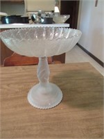 glass hand compote