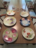 hand painted porcelain plates