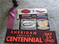 sheridan canning labels & items