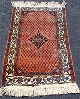 Antique Oriental Woven Rug Size: 50" x 30"