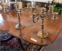 Pr. Silverplate Candelabras