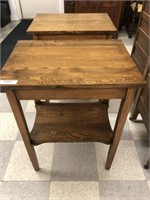 Pair of Oak End Stands