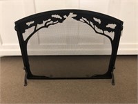 Contemporary Fire Screen with Tree Cutouts