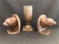 Pair of Black Forest Style Bookends