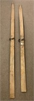 Pair of Primitive Wooden Skis