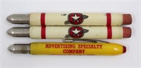 (3) Denver Colorado Advertising Bullet Pencils