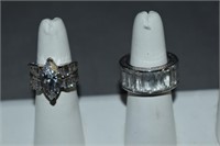 2 Sterling Rings Size 5, 5.25