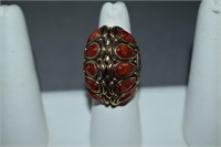 Bronze Barse Coral Ring Size 6.25