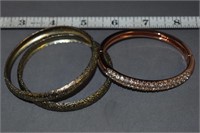 3 Bangle Bracelets