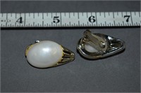 Pearl Necklace W/ Matching Clip On Earrings