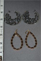 2 Pair of Barse Peirced Earrings