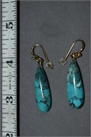 Barse Turquoise Pierced Earrings