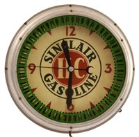Sinclair Gasoline Neon Spinner Clock