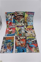 Lot (9) Vintage Comic Books