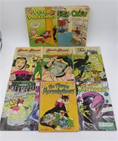 Lot (8) 10 Cent Comic Books Bat Man Wonder Woman